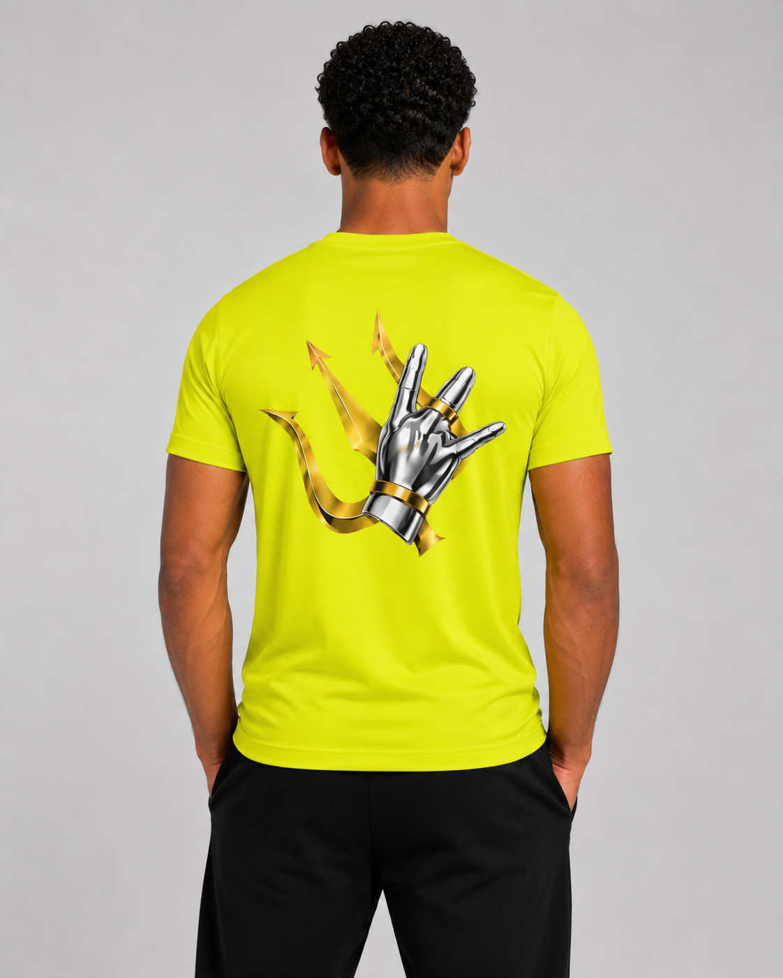 TSHIRT JAUNE FLUO - LA LEAGUE
