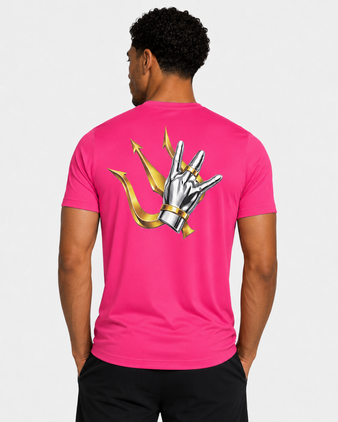 TSHIRT ROSE FLUO - LA LEAGUE